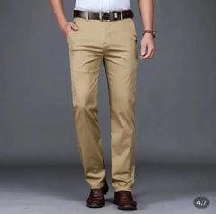 Men's Premium Cotton Fit Pants - Skin