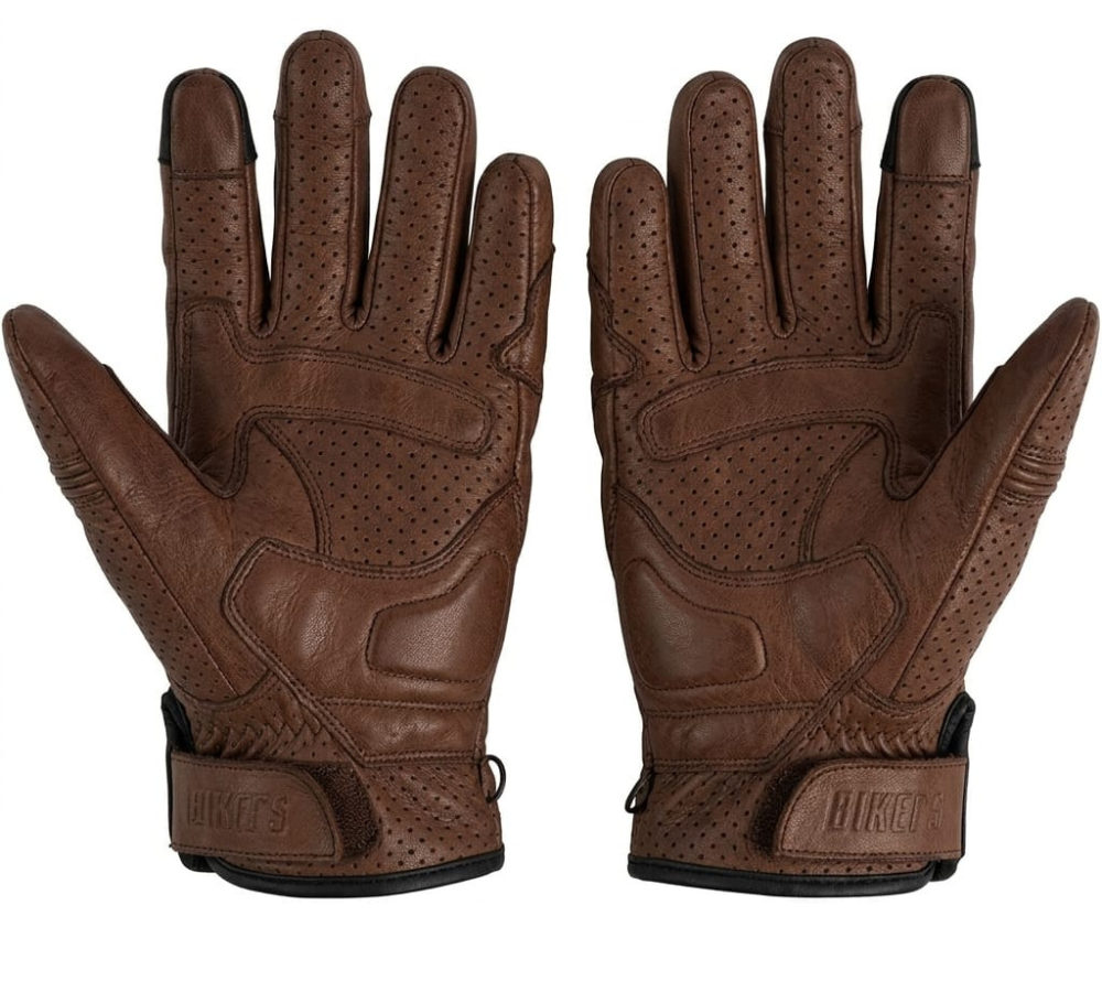 Carbon Fiber knuckle Protection Leathers Gloves