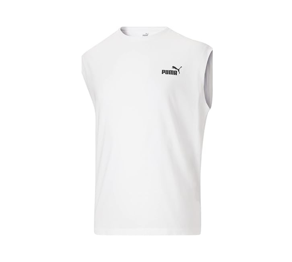 White Puma Sleeveless T-Shirt