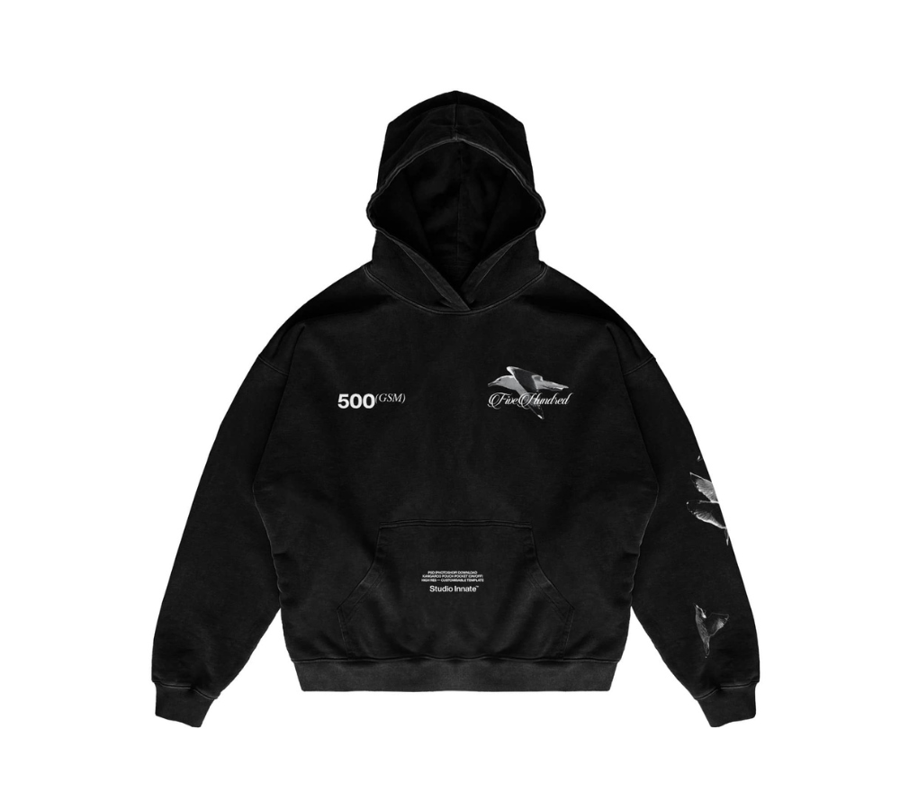 Black 500 Pullover Hoodie