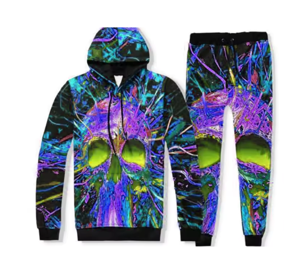 Custom Tie & Dye Sublimation Full Tracksuit