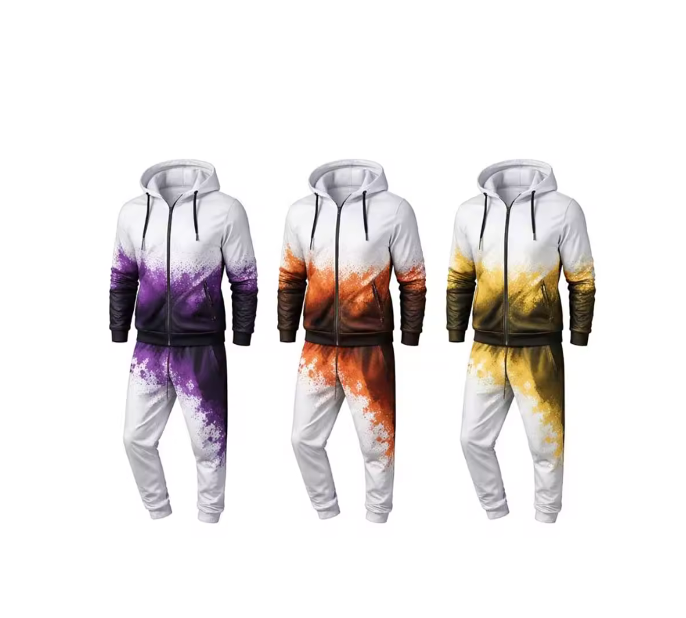 Custom Tie & Dye Sublimation Full Tracksuit