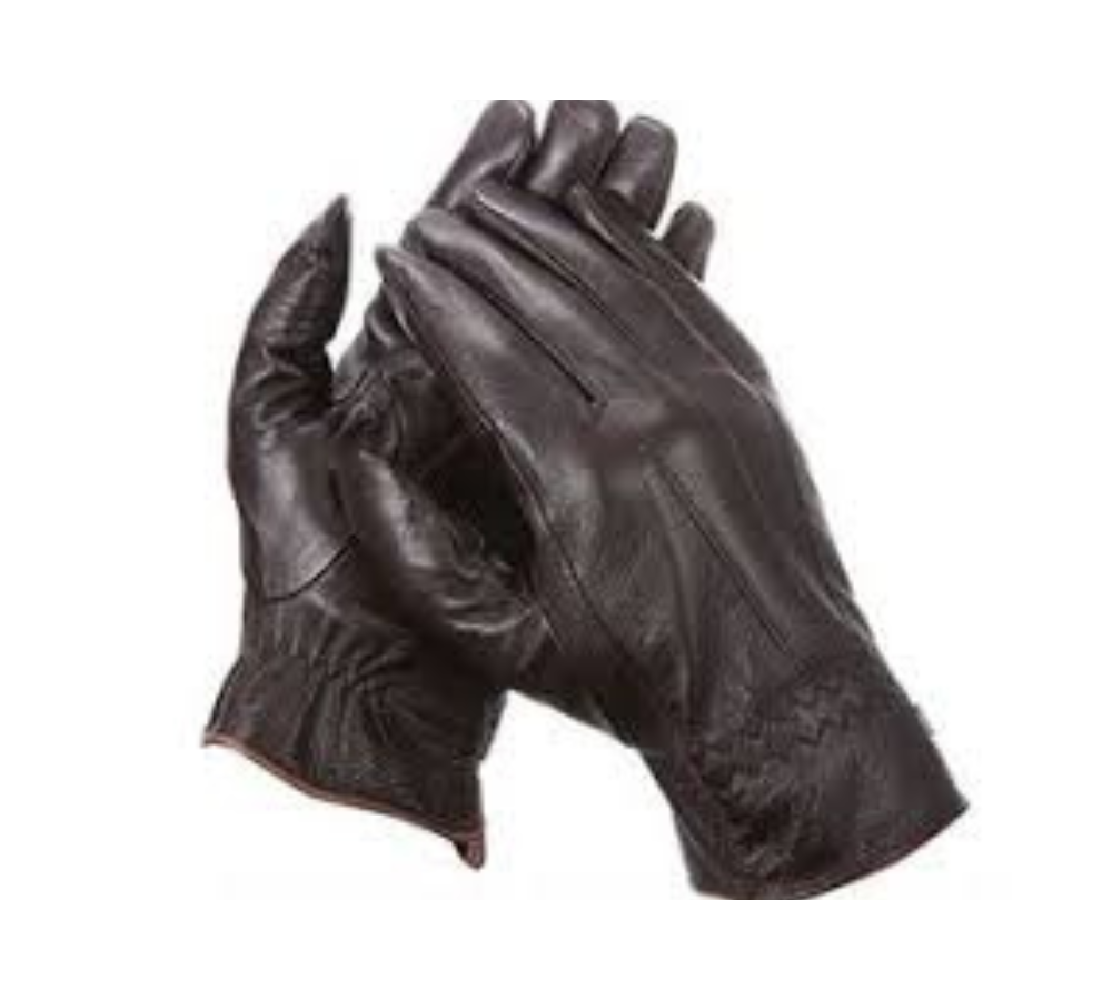 Black Leather Gloves