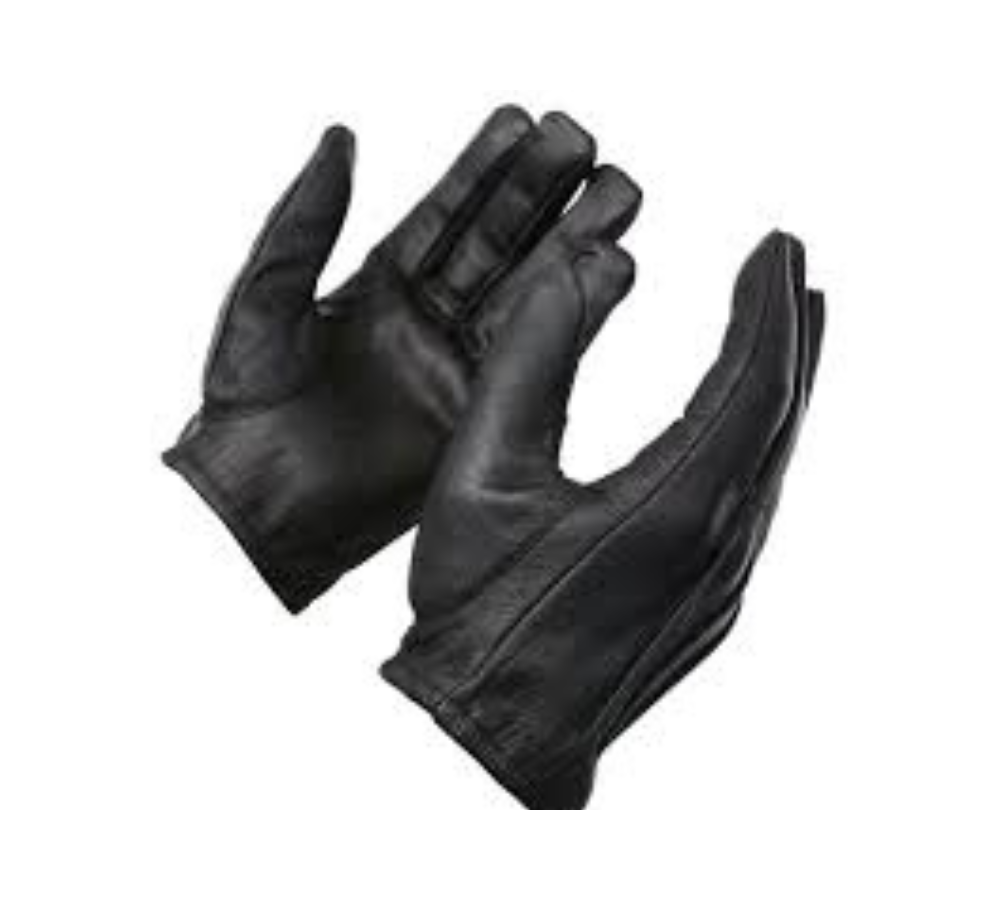 Black Leather Gloves