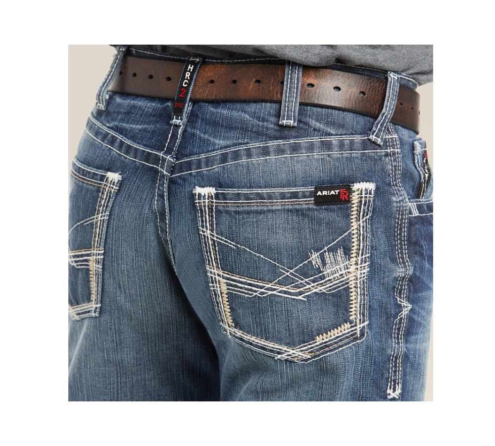 FR Hip Pockets Blue Jeans