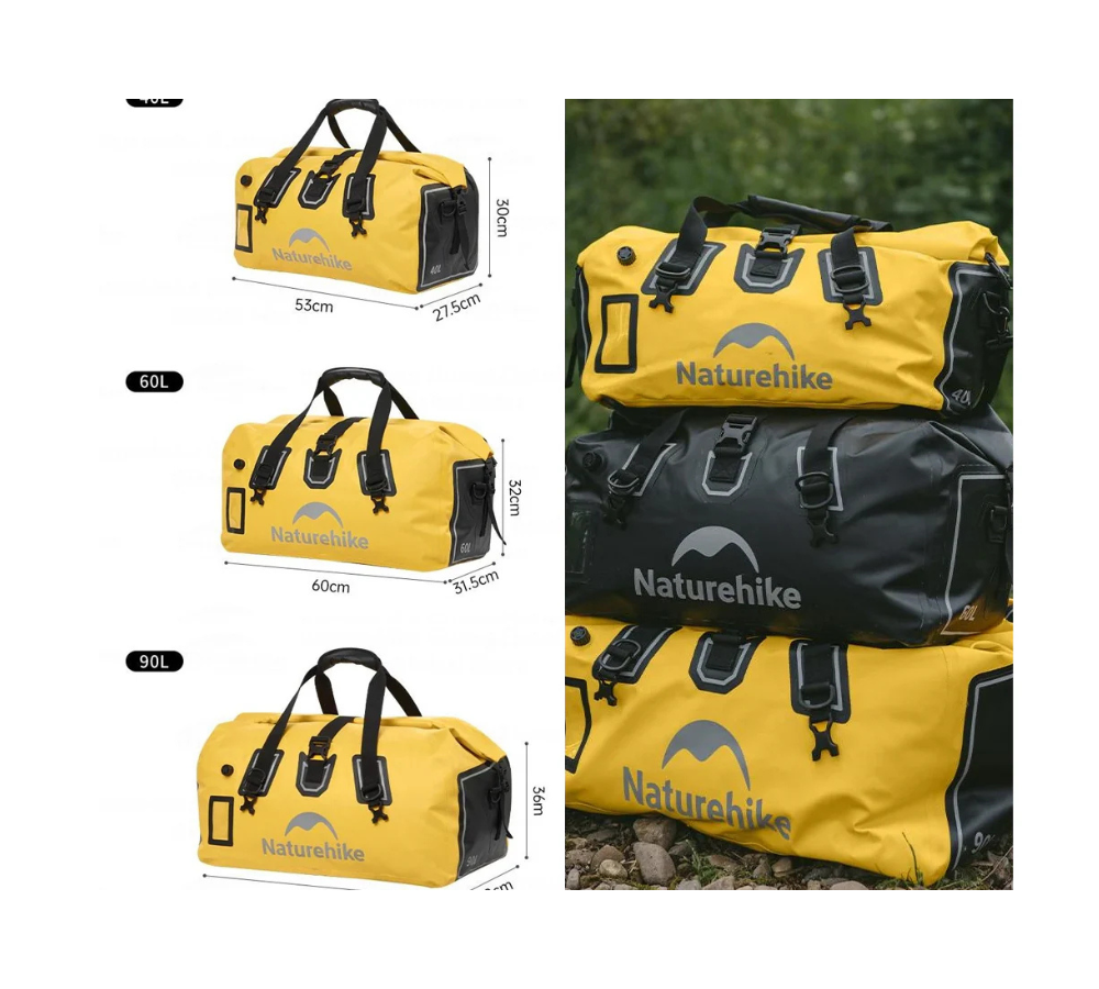 Yellow Duffle/Weekender Travel Bag