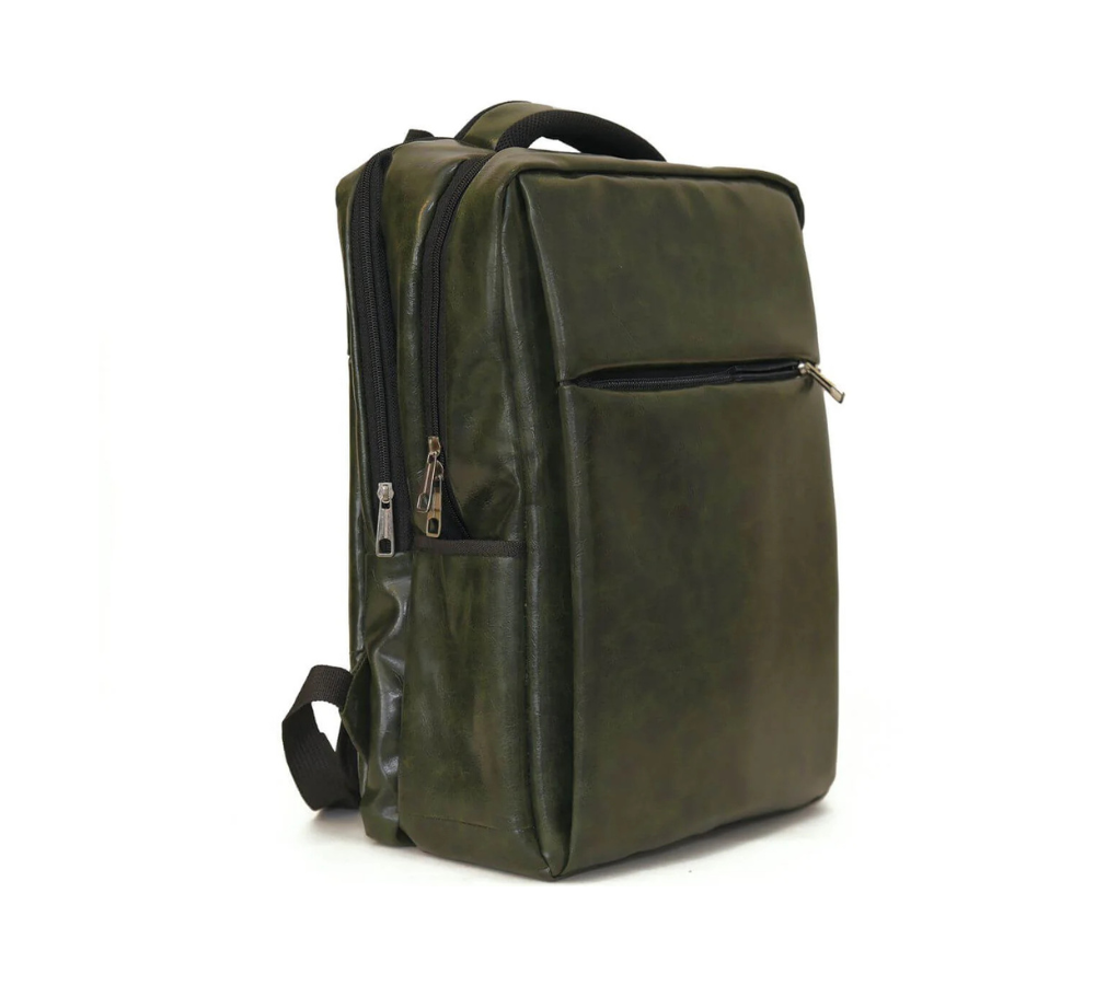 Faux Leather Backpack